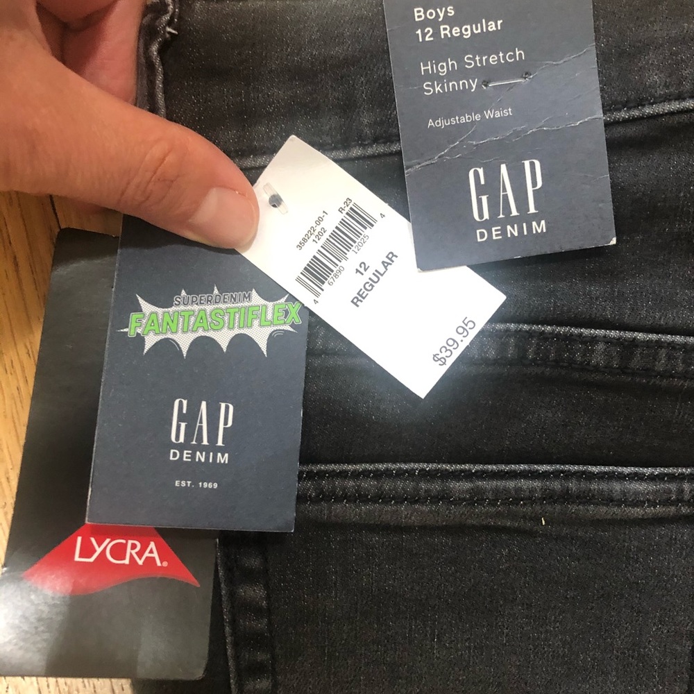 Boys GAP jeans. New with tags. Black